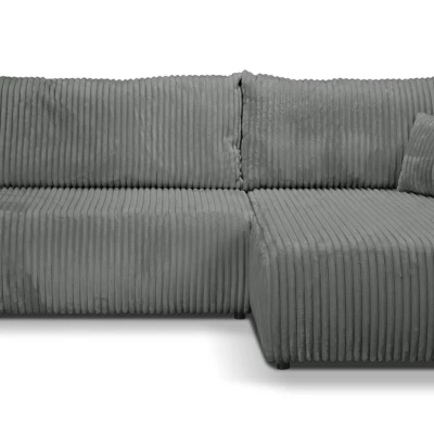 SUDBURY Eckschlafsofa – Stahlgrau