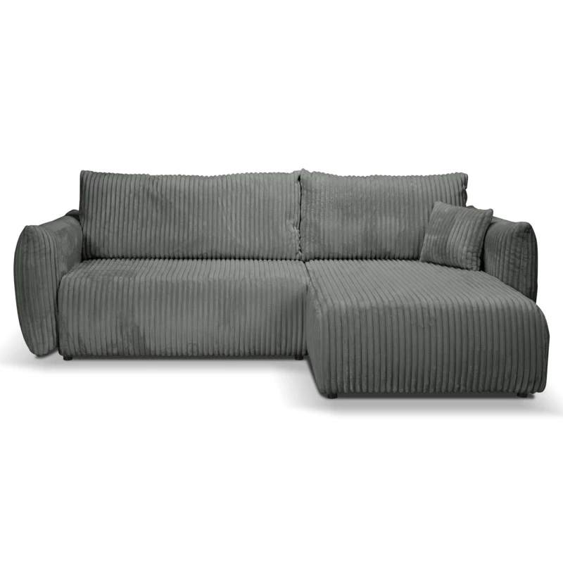 SUDBURY Eckschlafsofa – Stahlgrau