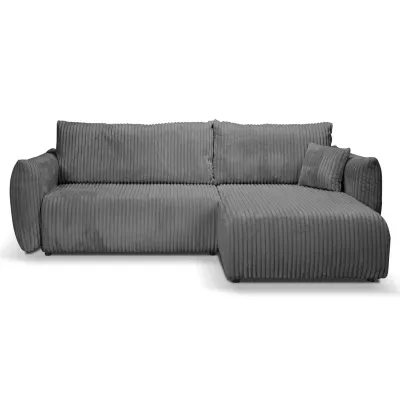 SUDBURY Eckschlafsofa – Stahlgrau