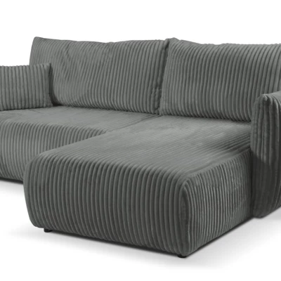 SUDBURY Eckschlafsofa – Stahlgrau
