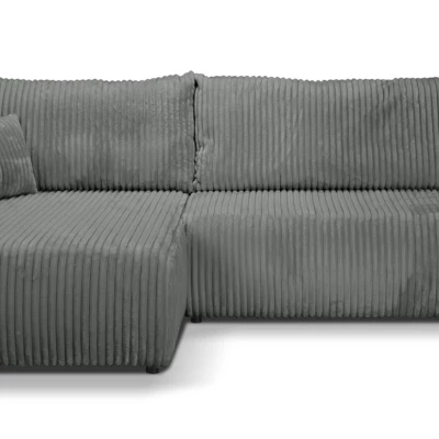 SUDBURY Eckschlafsofa – Stahlgrau