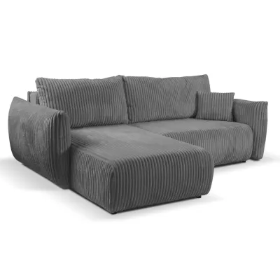 SUDBURY Eckschlafsofa – Stahlgrau