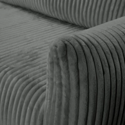 SUDBURY Eckschlafsofa – Stahlgrau