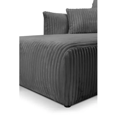 SUDBURY Eckschlafsofa – Stahlgrau