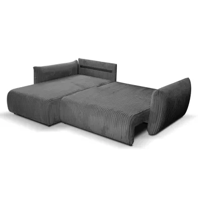 SUDBURY Eckschlafsofa – Stahlgrau