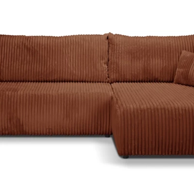 SUDBURY Ecksofa mit Schlaffunktion - Ziegelstein