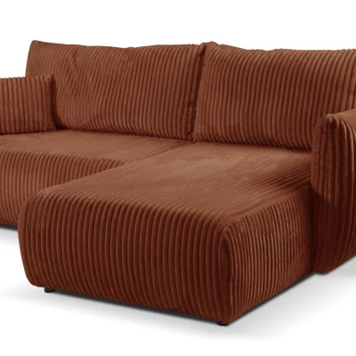 SUDBURY Ecksofa mit Schlaffunktion - Ziegelstein