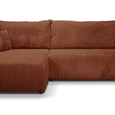 SUDBURY Ecksofa mit Schlaffunktion - Ziegelstein