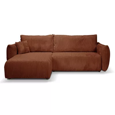 SUDBURY Ecksofa mit Schlaffunktion - Ziegelstein