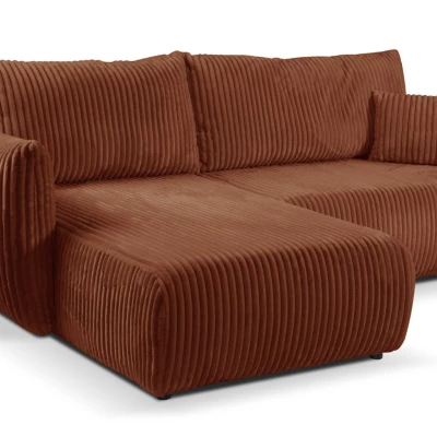 SUDBURY Ecksofa mit Schlaffunktion - Ziegelstein
