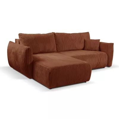 SUDBURY Ecksofa mit Schlaffunktion - Ziegelstein