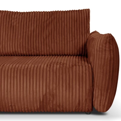 SUDBURY Ecksofa mit Schlaffunktion - Ziegelstein