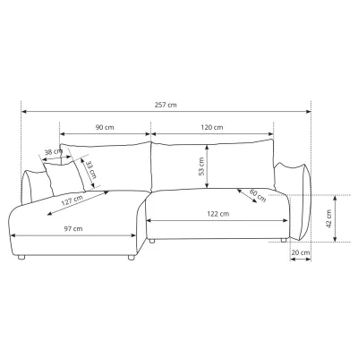 SUDBURY Eckschlafsofa - beige