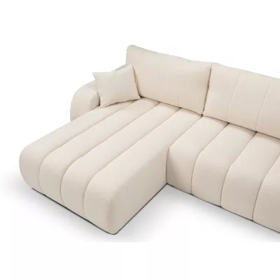 Ecksofa KELOWNA – cremefarben, linke Ecke