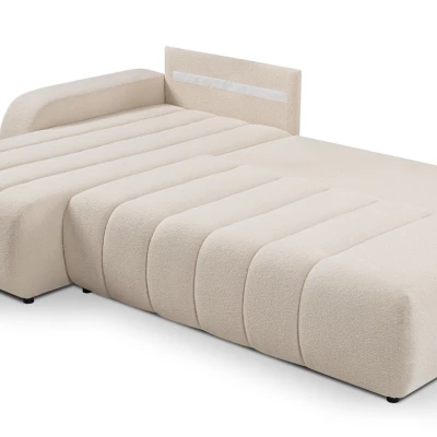 Ecksofa KELOWNA – cremefarben, linke Ecke