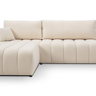 Ecksofa KELOWNA – cremefarben, linke Ecke