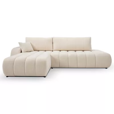 Ecksofa KELOWNA – cremefarben, linke Ecke