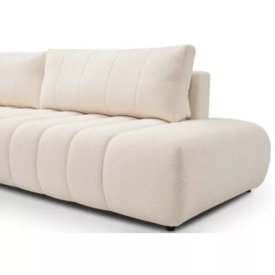Ecksofa KELOWNA – cremefarben, rechte Ecke