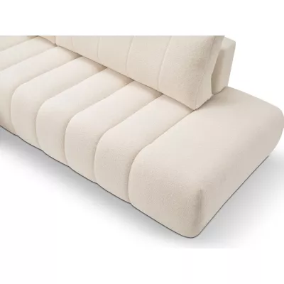 Ecksofa KELOWNA – cremefarben, rechte Ecke