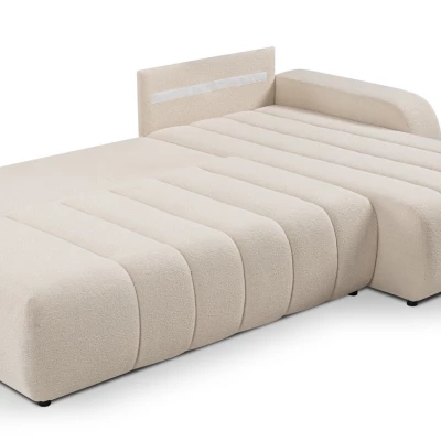 Ecksofa KELOWNA – cremefarben, rechte Ecke