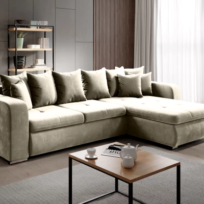 Ecksofa DAFNI MINI - beige, rechte Ecke