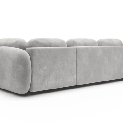 COBOURG 2 Ecksofa zum Zusammenklappen – hellgrau, rechte Ecke