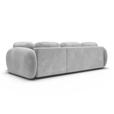 COBOURG 2 Ecksofa zum Zusammenklappen – hellgrau, rechte Ecke