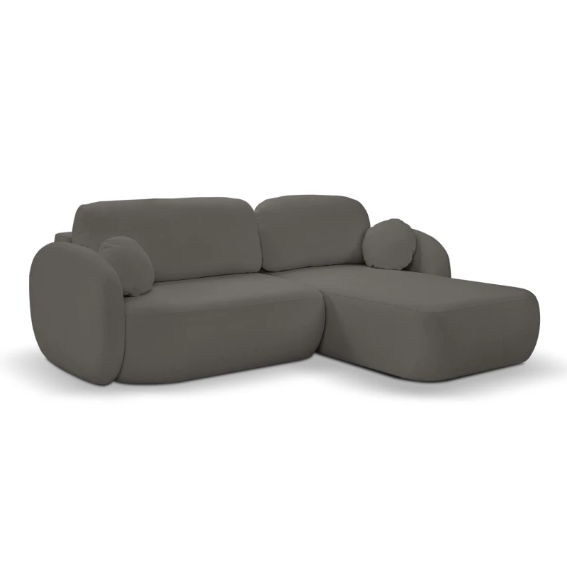 Schlafsofa mit Stauraum COBOURG 1 - Graphit, rechte Ecke