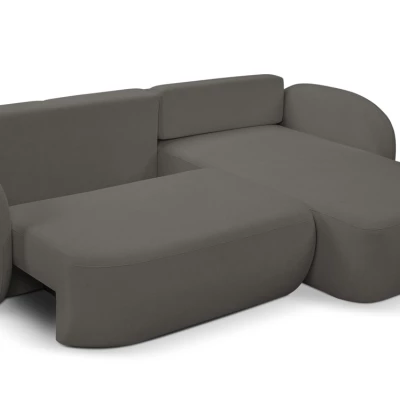 Schlafsofa mit Stauraum COBOURG 1 - Graphit, rechte Ecke