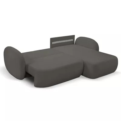 Schlafsofa mit Stauraum COBOURG 1 - Graphit, rechte Ecke