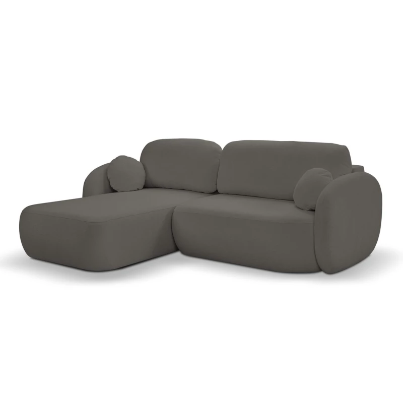 Schlafsofa mit Stauraum COBOURG 1 - Graphit, linke Ecke