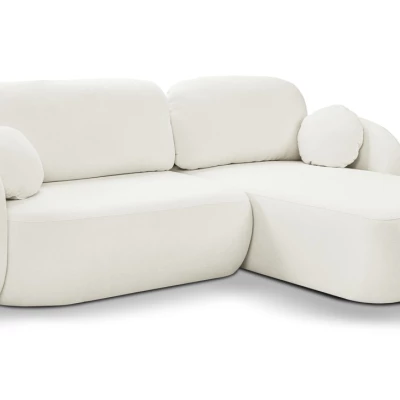 Schlafsofa mit Stauraum COBOURG 1 – cremefarben, rechte Ecke