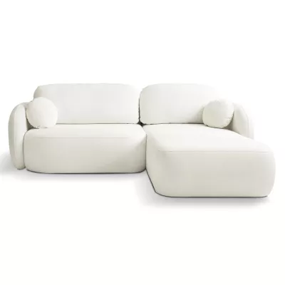 Schlafsofa mit Stauraum COBOURG 1 – cremefarben, rechte Ecke