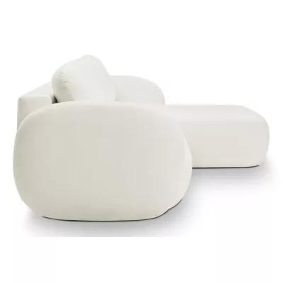 Schlafsofa mit Stauraum COBOURG 1 – cremefarben, rechte Ecke