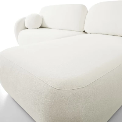 Schlafsofa mit Stauraum COBOURG 1 – cremefarben, rechte Ecke