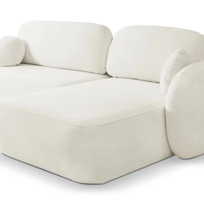 Schlafsofa mit Stauraum COBOURG 1 – cremefarben, rechte Ecke