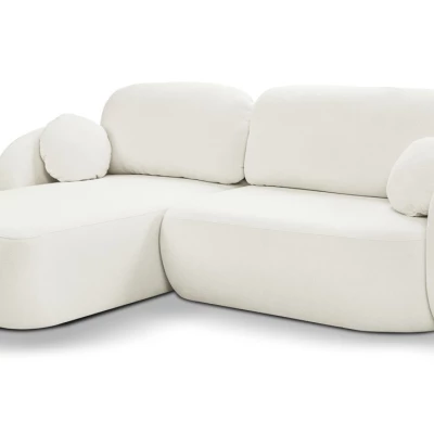 Schlafsofa mit Stauraum COBOURG 1 – cremefarben, linke Ecke