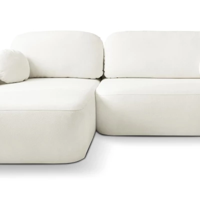 Schlafsofa mit Stauraum COBOURG 1 – cremefarben, linke Ecke