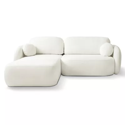 Schlafsofa mit Stauraum COBOURG 1 – cremefarben, linke Ecke