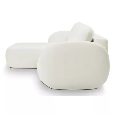 Schlafsofa mit Stauraum COBOURG 1 – cremefarben, linke Ecke