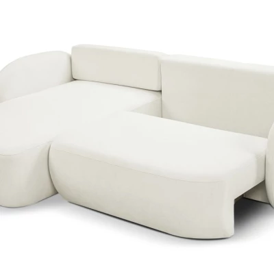 Schlafsofa mit Stauraum COBOURG 1 – cremefarben, linke Ecke