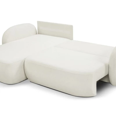 Schlafsofa mit Stauraum COBOURG 1 – cremefarben, linke Ecke