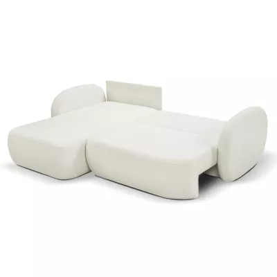 Schlafsofa mit Stauraum COBOURG 1 – cremefarben, linke Ecke