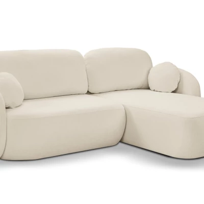 Schlafsofa mit Stauraum COBOURG 1 – ecru, rechte Ecke