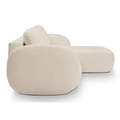 Schlafsofa mit Stauraum COBOURG 1 – ecru, rechte Ecke