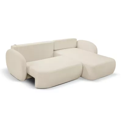 Schlafsofa mit Stauraum COBOURG 1 – ecru, rechte Ecke