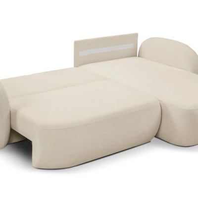 Schlafsofa mit Stauraum COBOURG 1 – ecru, rechte Ecke