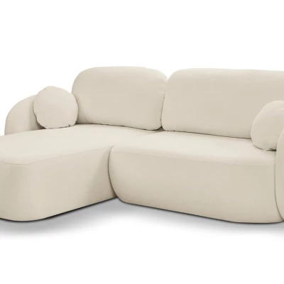 Schlafsofa mit Stauraum COBOURG 1 – ecru, linke Ecke