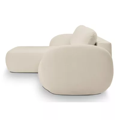 Schlafsofa mit Stauraum COBOURG 1 – ecru, linke Ecke