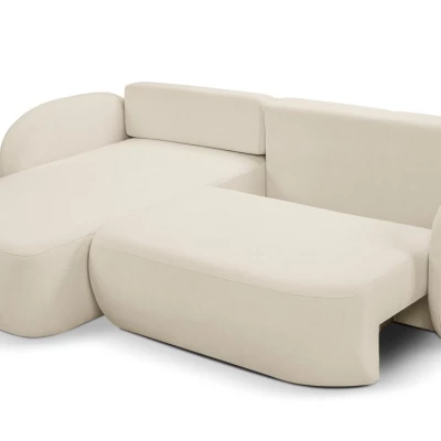 Schlafsofa mit Stauraum COBOURG 1 – ecru, linke Ecke